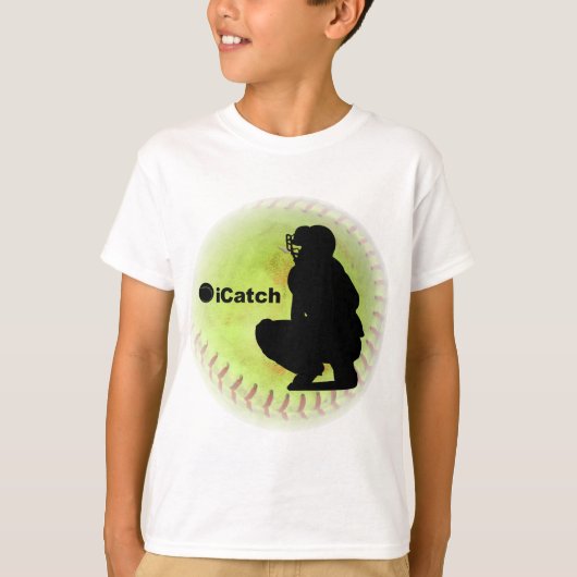 iCatchのFastpitchのソフトボール Tシャツ (正面)