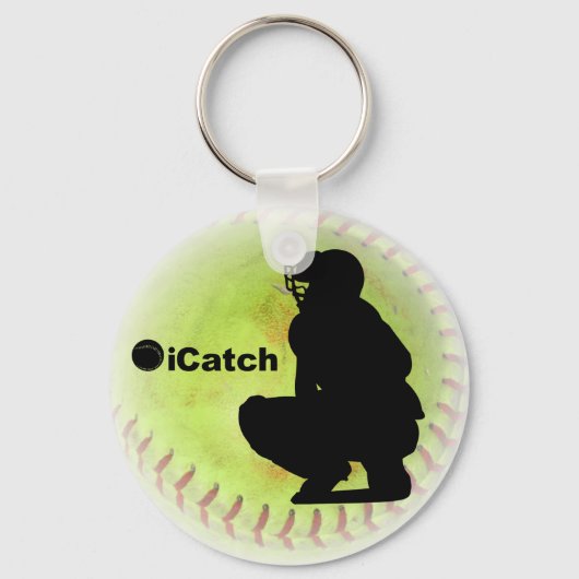iCatch Fastpitchソフトボール キーホルダー (正面)