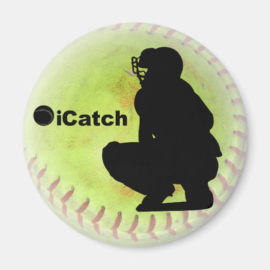 iCatch Fastpitchソフトボール マグネット (正面)