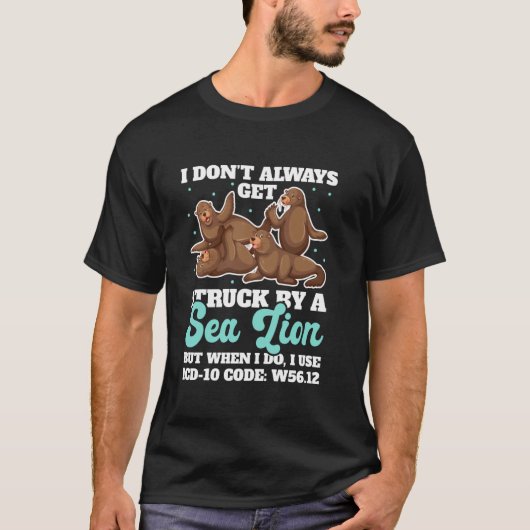 ICD-10コードW56.12ユーモア医療コードMedics Hea Tシャツ (正面)