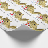 ICD-10: リスがかむW53.21 ラッピングペーパー (角)