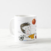 ICD-10: 球によって打たれるW21 コーヒーマグカップ (正面左)