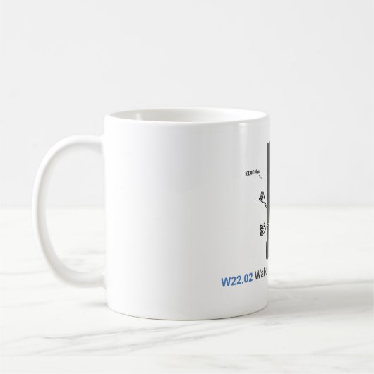 ICD-10: W22.02は街灯柱に歩きました コーヒーマグカップ (左)