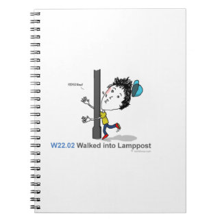 ICD-10: W22.02は街灯柱に歩きました ノートブック