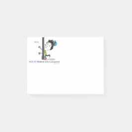 ICD-10: W22.02は街灯柱に歩きました ポストイット