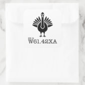 ICD-10: W61.42XA – トルコに襲われる スクエアシール (バッグ)