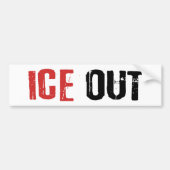 ICEに反対する政治活動抗議 バンパーステッカー (正面)