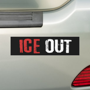 ICEに反対する政治活動抗議 バンパーステッカー