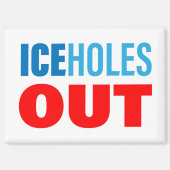 ICEに反対 マグネット (正面)