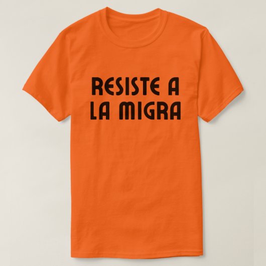 ICEに抗するスペイン語抗議 Tシャツ (デザイン正面)