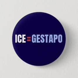 ICEはゲシュタポ トランプ反対 缶バッジ