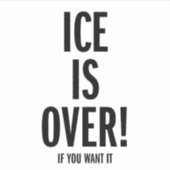 ICEは終了 シール (正面)
