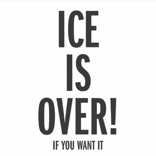 ICEは終了 シール (正面)