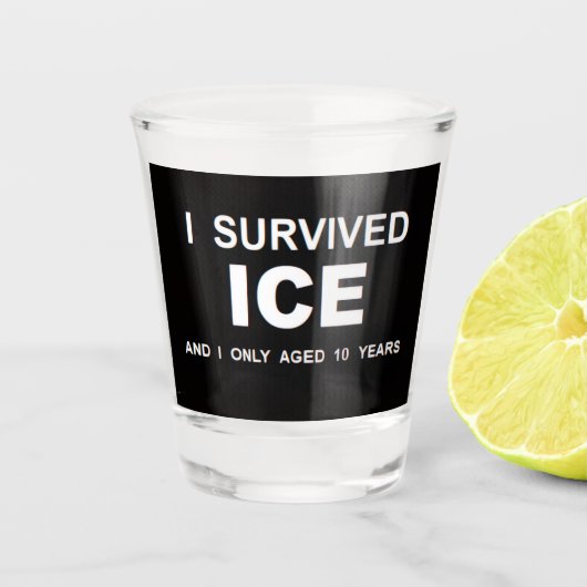 ICEを生き延びたショットグラス ショットグラス (正面)
