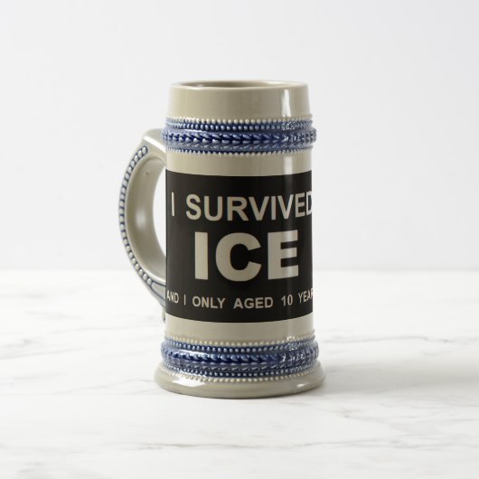 ICEを生き延びた ビールジョッキ (正面左)