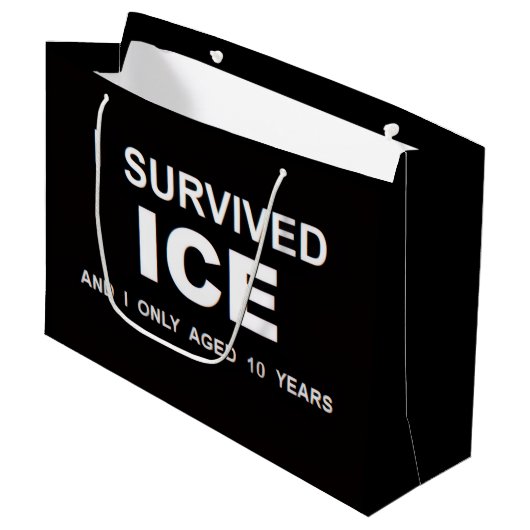 ICEを生き延びた ラージペーパーバッグ (正面アングル)