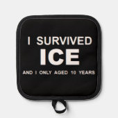ICEを生き延びた 鍋敷き (正面)