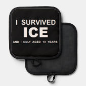 ICEを生き延びた 鍋敷き (正面/裏面)