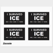 ICEを生き延びた 長方形シール (シート)