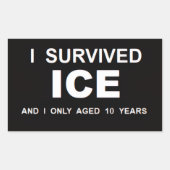 ICEを生き延びた 長方形シール (正面)