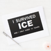 ICEを生き延びた 長方形シール (封筒)