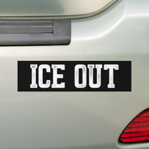 ICEアウト 移民改革 アンチICE バンパーステッカー