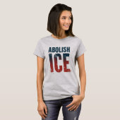 ICEアメリカ国旗の色を廃止する Tシャツ (正面フル)
