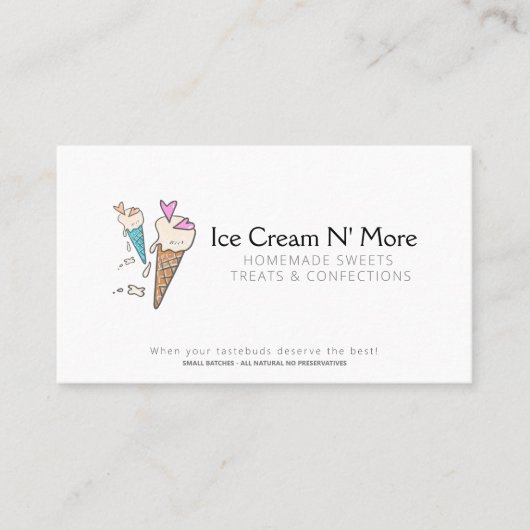 ICeクリームパーラー 名刺 (正面)