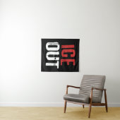 ICE反対の政治的アクティビズム プロテスト タペストリー (インサイチュ(横))