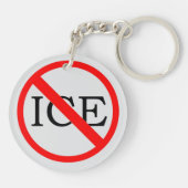 "ICE反対" キーチェーン (裏面)
