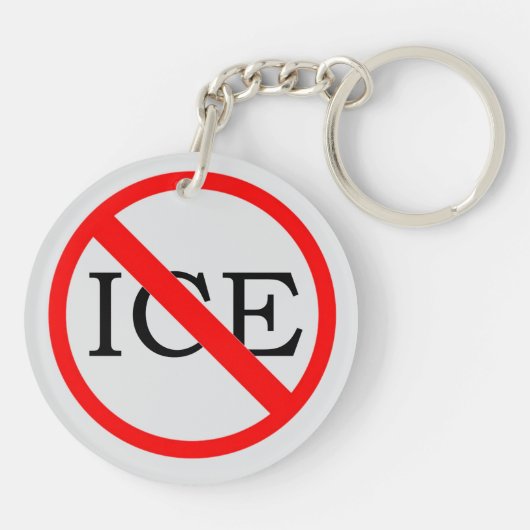 "ICE反対" キーチェーン (裏面)