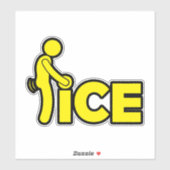ICE反対 ファックICE 送還反対 レジストカー シール (シート)