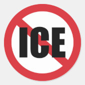 ICE反対 ラウンドシール (正面)