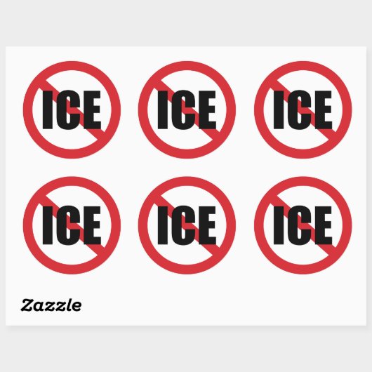 ICE反対 ラウンドシール (シート)