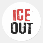 ICE反対 政治活動 抗議活動 ラウンドシール (正面)