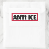 ICE反対 長方形シール (バッグ)