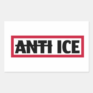 ICE反対 長方形シール