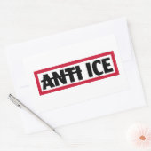 ICE反対 長方形シール (封筒)