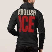 ICE廃止ミニマリスト抗議タイポグラフィーデザイン パーカ (裏面)