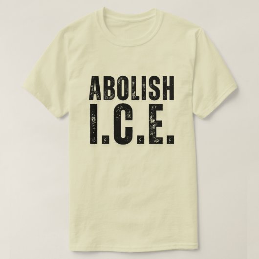 ICE廃止抗議 Tシャツ (デザイン正面)