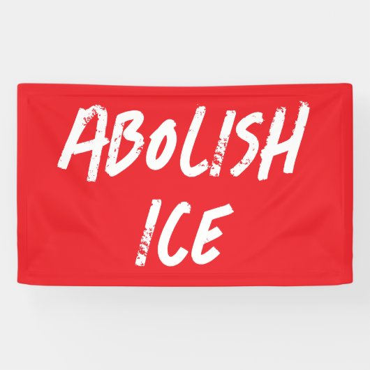 ICE廃止 オーバーパス抗議 横断幕 (横)