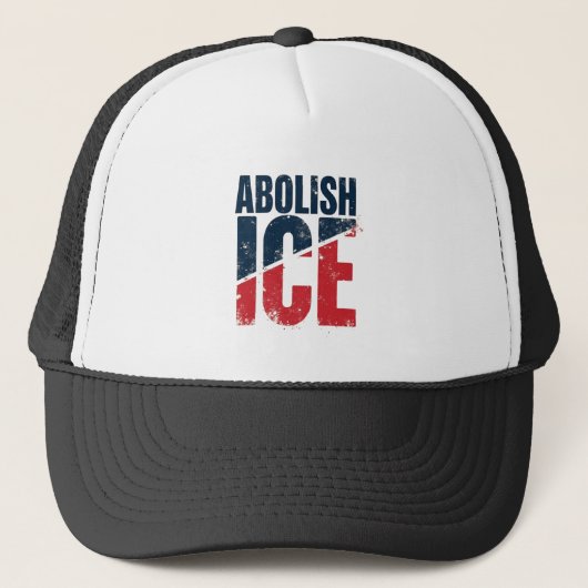 ICE廃止 ヴィンテージ抗議 キャップ (正面)