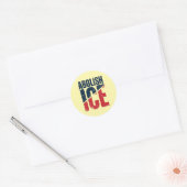 ICE廃止 ヴィンテージ抗議 ラウンドシール (封筒)