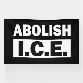 ICE廃止 横断幕