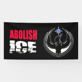 ICE廃止 横断幕 (横)