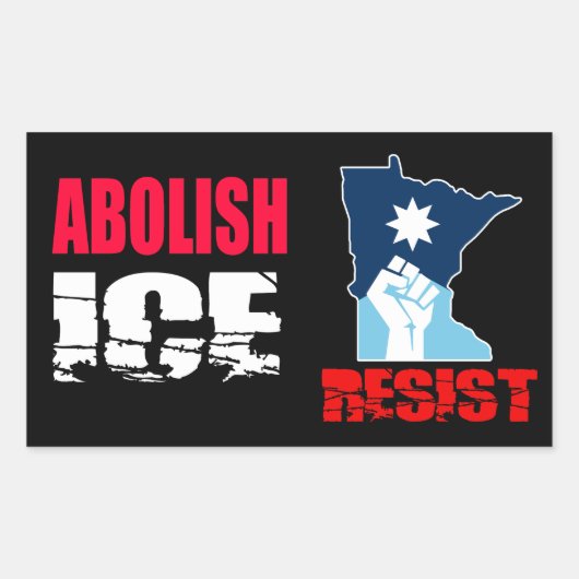 ICE廃止 長方形シール (正面)
