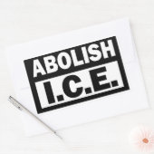 ICE廃止 長方形シール (封筒)