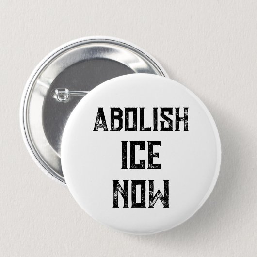 ICE廃止 NOW - アメリカ政治抗議 缶バッジ