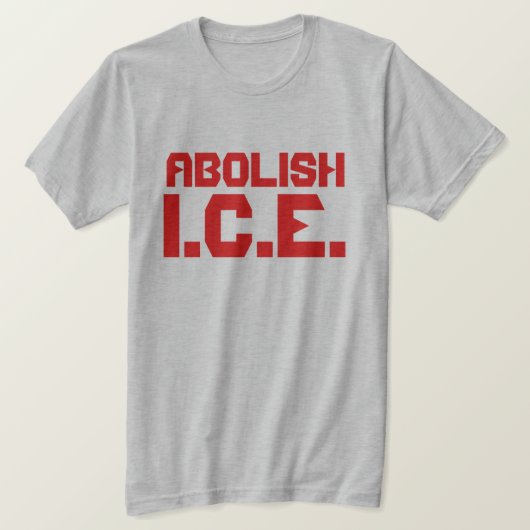 ICE廃止 Tシャツ (デザイン正面)