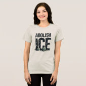 ICE廃止 - USA 人権活動家 トライブレンドＴシャツ (正面全面)